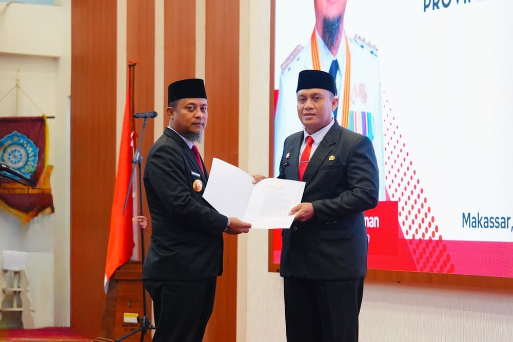 Gubernur Andi Sudirman Lantik Andi Winarno Eka Putra sebagai Pj Sekda Provinsi Sulsel