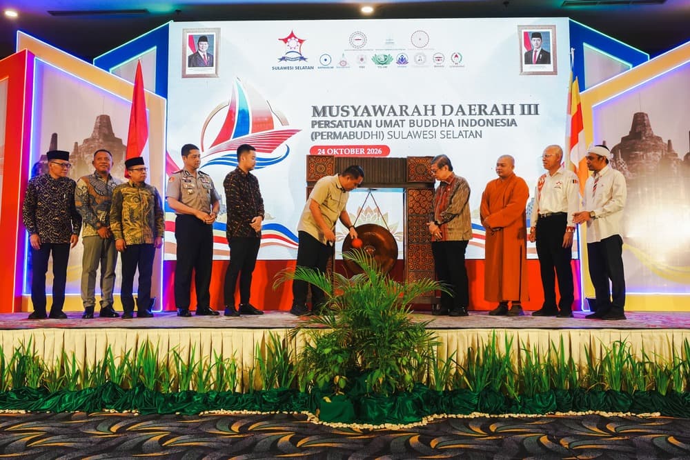 Pemprov Sulsel Dorong Kerukunan Umat Beragama melalui Musda III Permabudhi