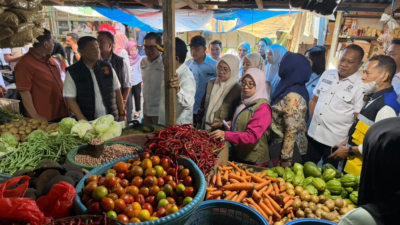 TPID Sulsel Operasi Pasar di Dua Pasar Makassar, Harga Cabai Dipantau
