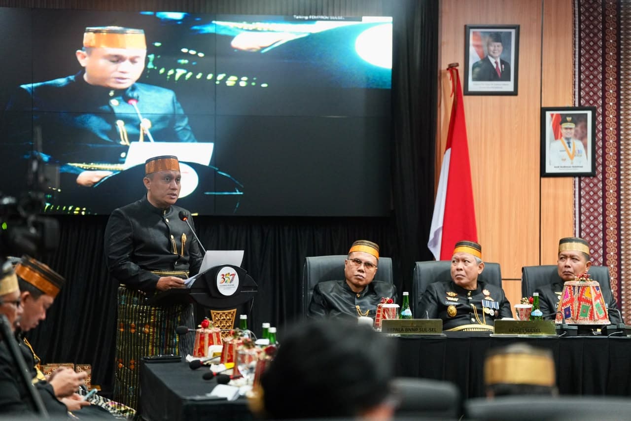 Di Hari Jadi ke-357 Sulsel, Pj Sekda Andi Winarno Bacakan Sejarah Singkat